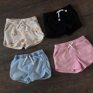 Set of 4 toddler girl shorts - size 3T